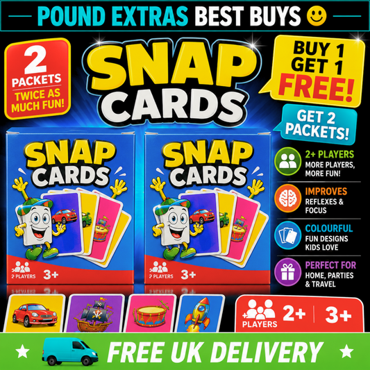 Snap Cards 2 Pack Kids Game Buy 1 Get 1 Free Family Fun Travel Game