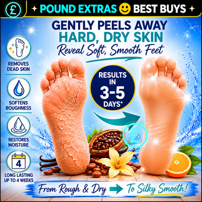 Dr Scholl foot peel mask gentle peeling treatment for hard dry rough skin