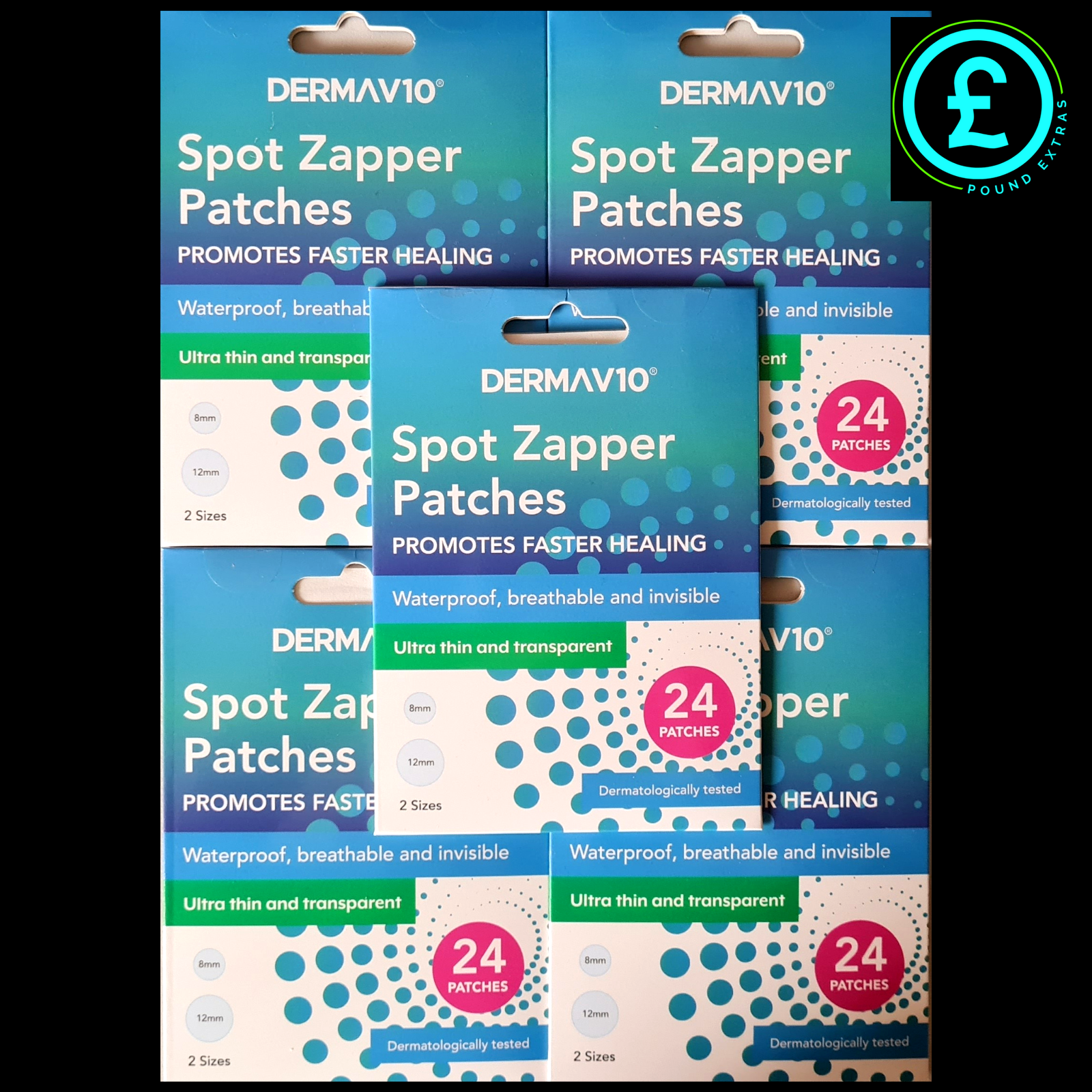 skin care Derma V10 Spot Zapper Patches Hydrocolloid Zit Acne Pimple Dot Sticker6