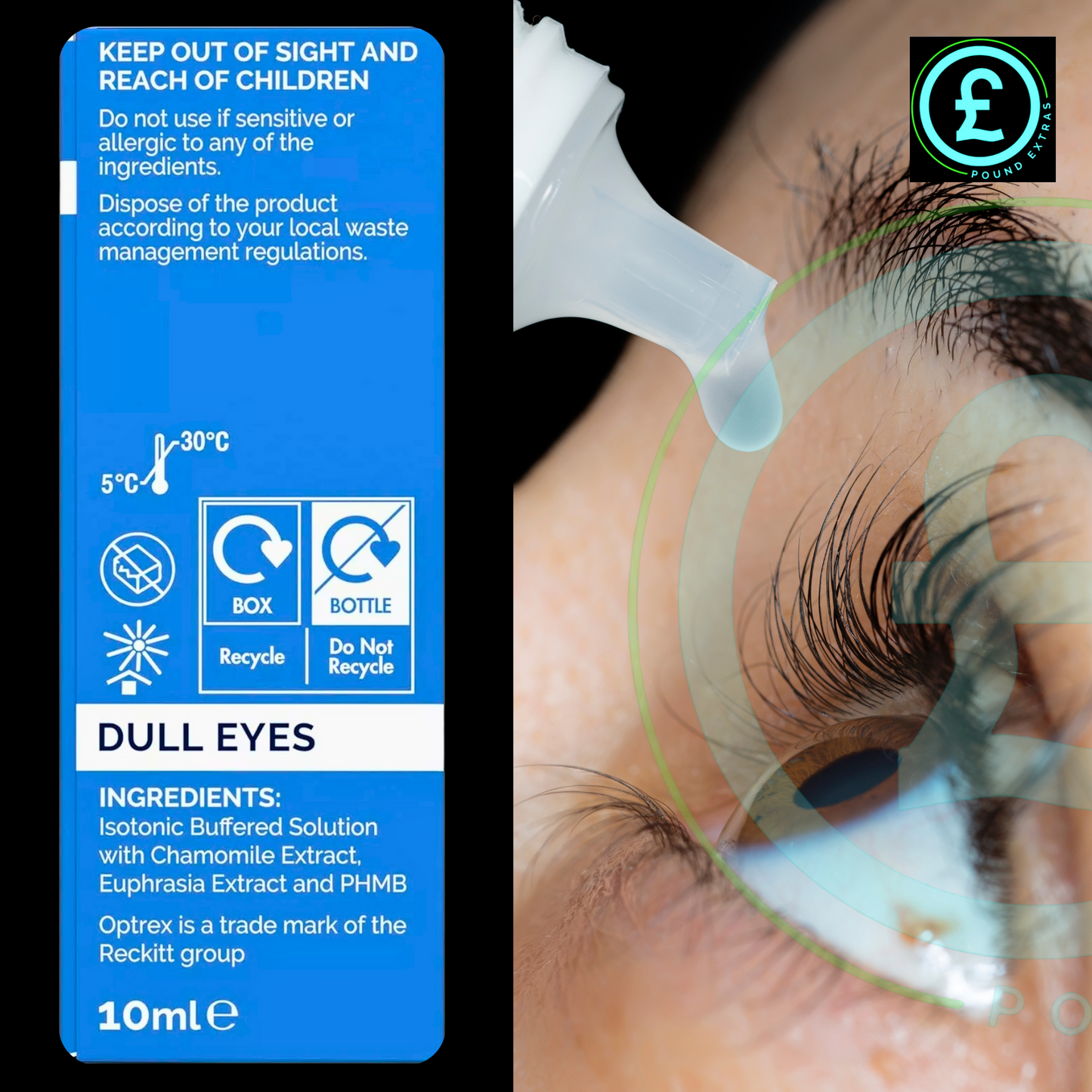 Optrex Dazzling Eye Drops for Dull Eyes, Brightens and Revives, 10ml Expert Care3