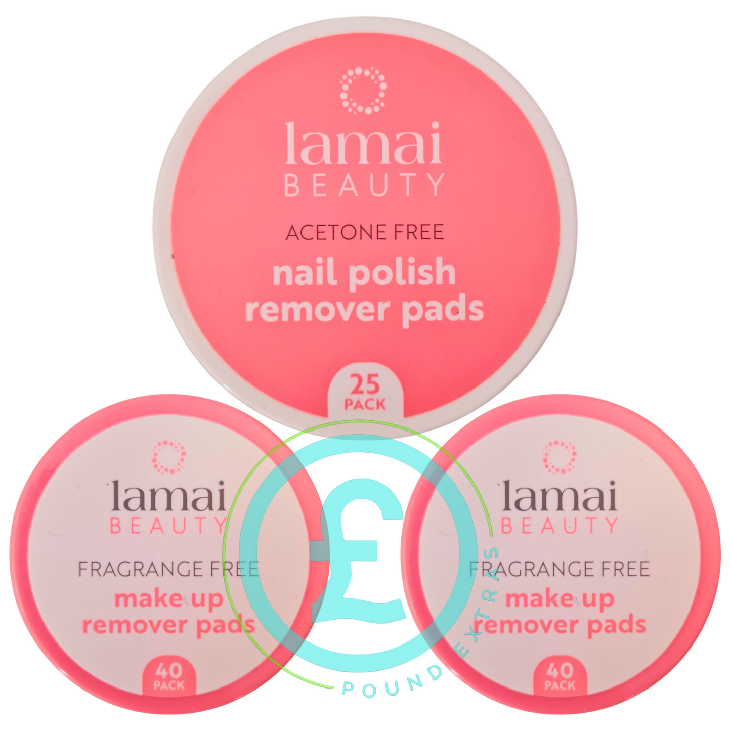 Make Up Remover Set Nail Polish Remover Pads x40 + Wipes x25 Bundle  ️7