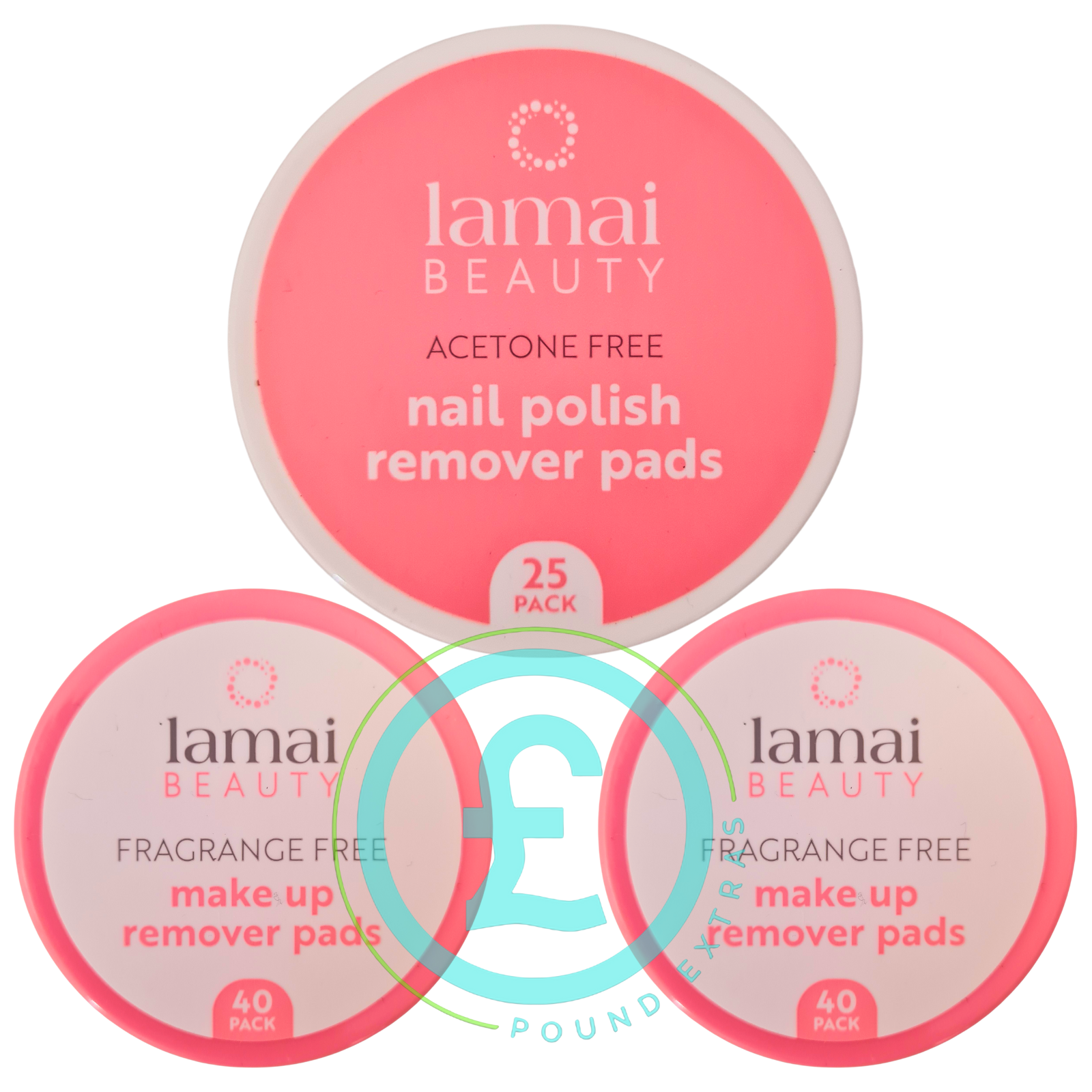 Make Up Remover Set Nail Polish Remover Pads x40 + Wipes x25 Bundle  ️7