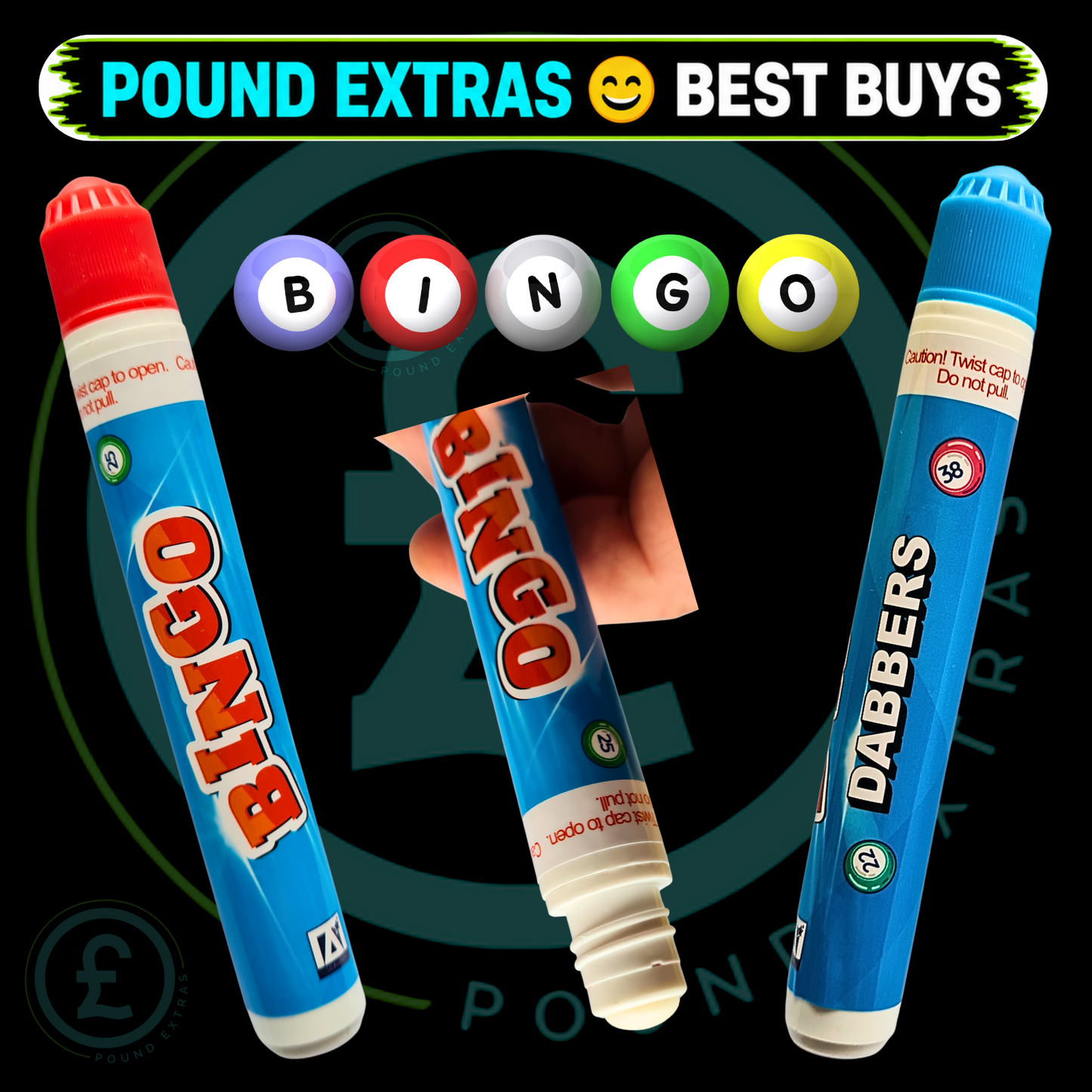 Bingo Dabbers 10 Pack Bundle Red Blue Quick Dry Easy Grip Pens Great Little Gift3
