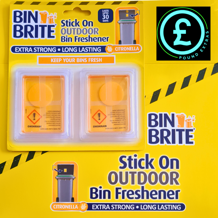 Wheelie Bin Fresheners Citronella Stick-On Outdoor Bin Helps to Stop Fly's Bugs5