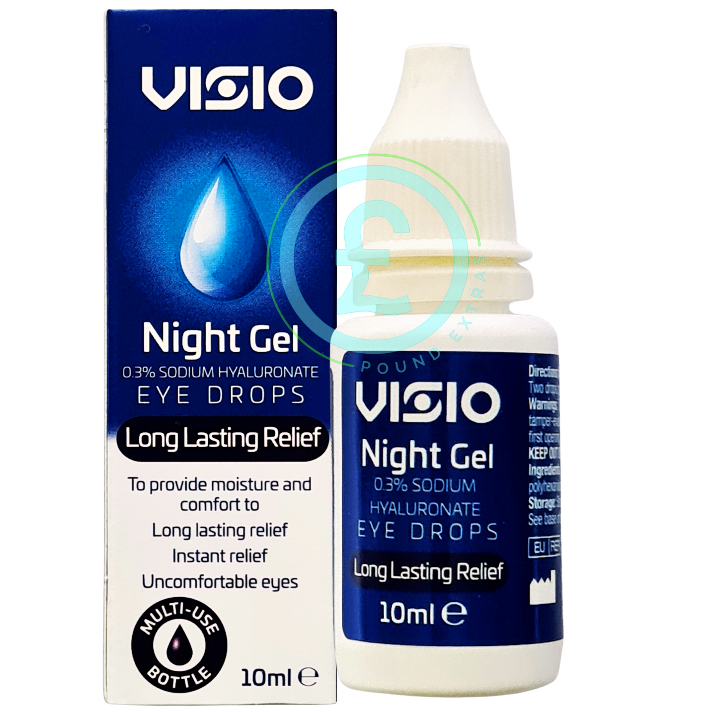 Eye Drops Night Gel Dry Eyes Repair Restore Over Night Care Contact Lens 10ml UK0