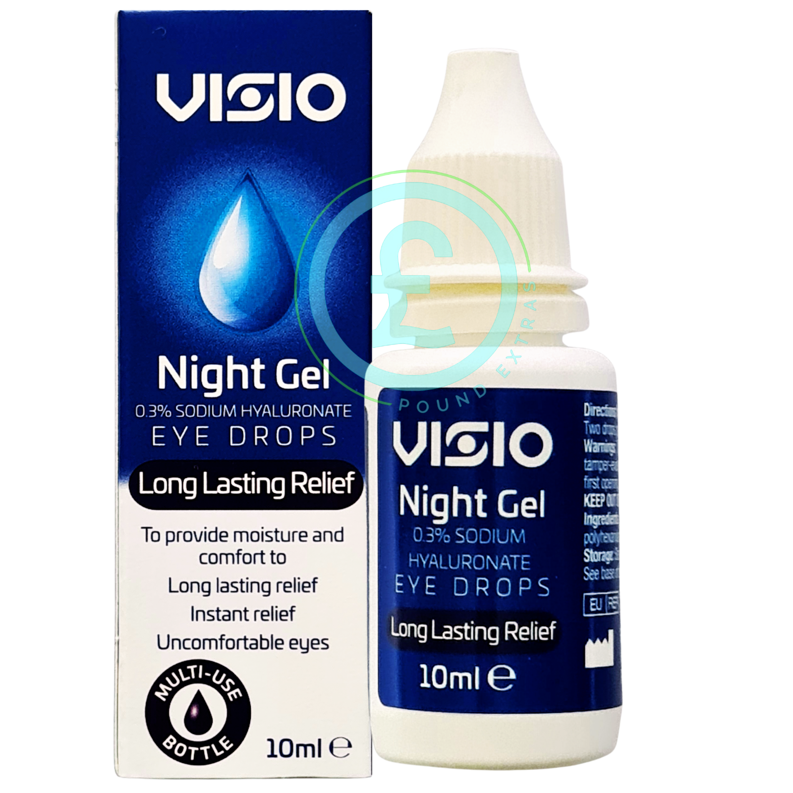 Eye Drops Night Gel Dry Eyes Repair Restore Over Night Care Contact Lens 10ml UK0