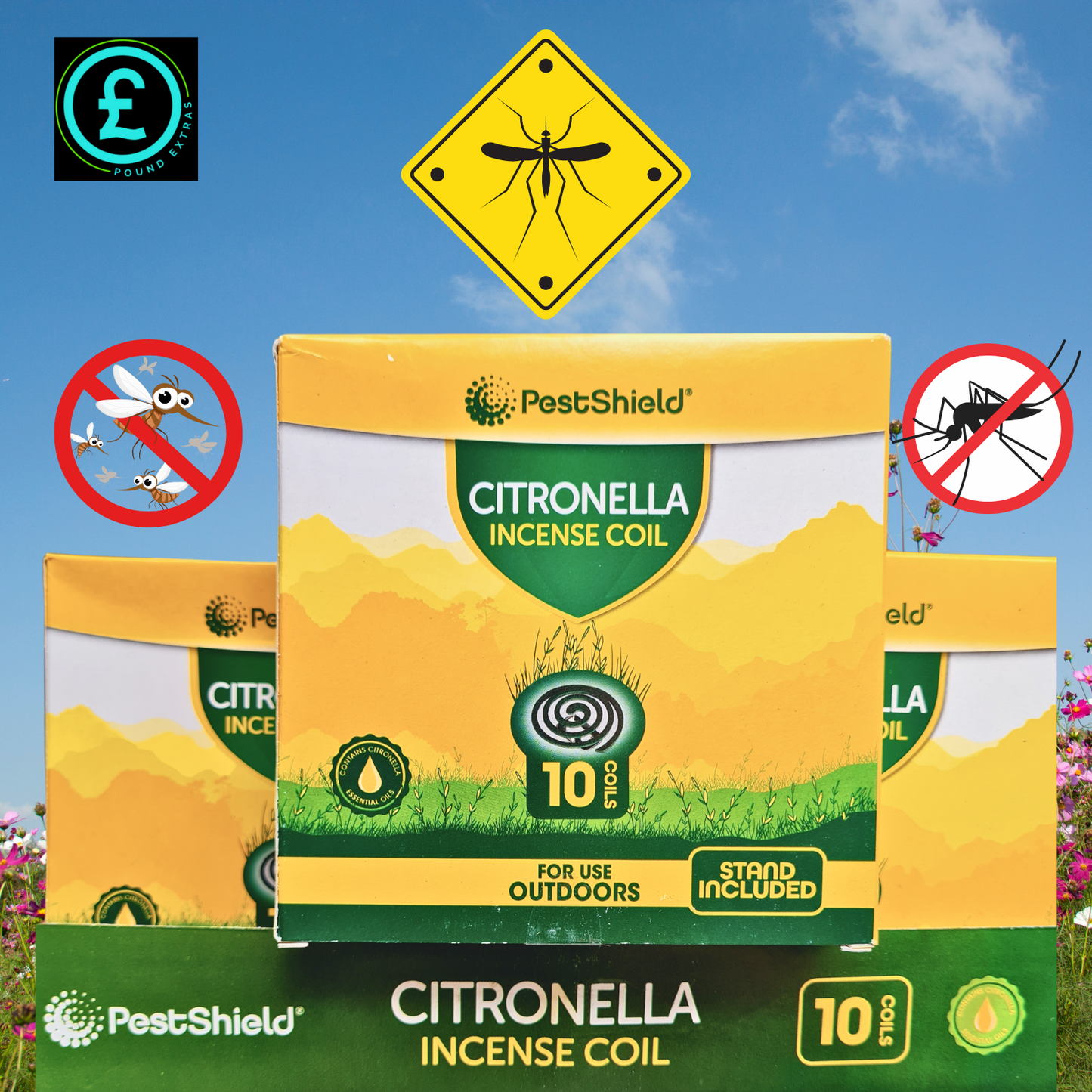 Citronella Incense Coils 10 Pack Mosquito Insect Repellent Outdoor With Stand4