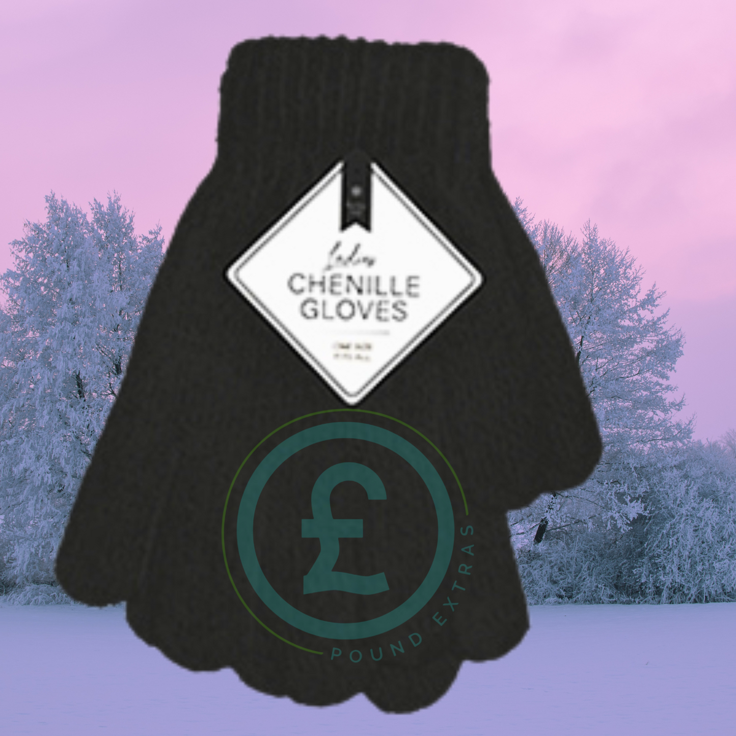 ❤️ POUND EXTRAS 😊 Ladies chenille gloves ❄️ super soft, warm & stretchy. One size fits most. Farley Mill quality for cosy winter comfort & everyday wear.