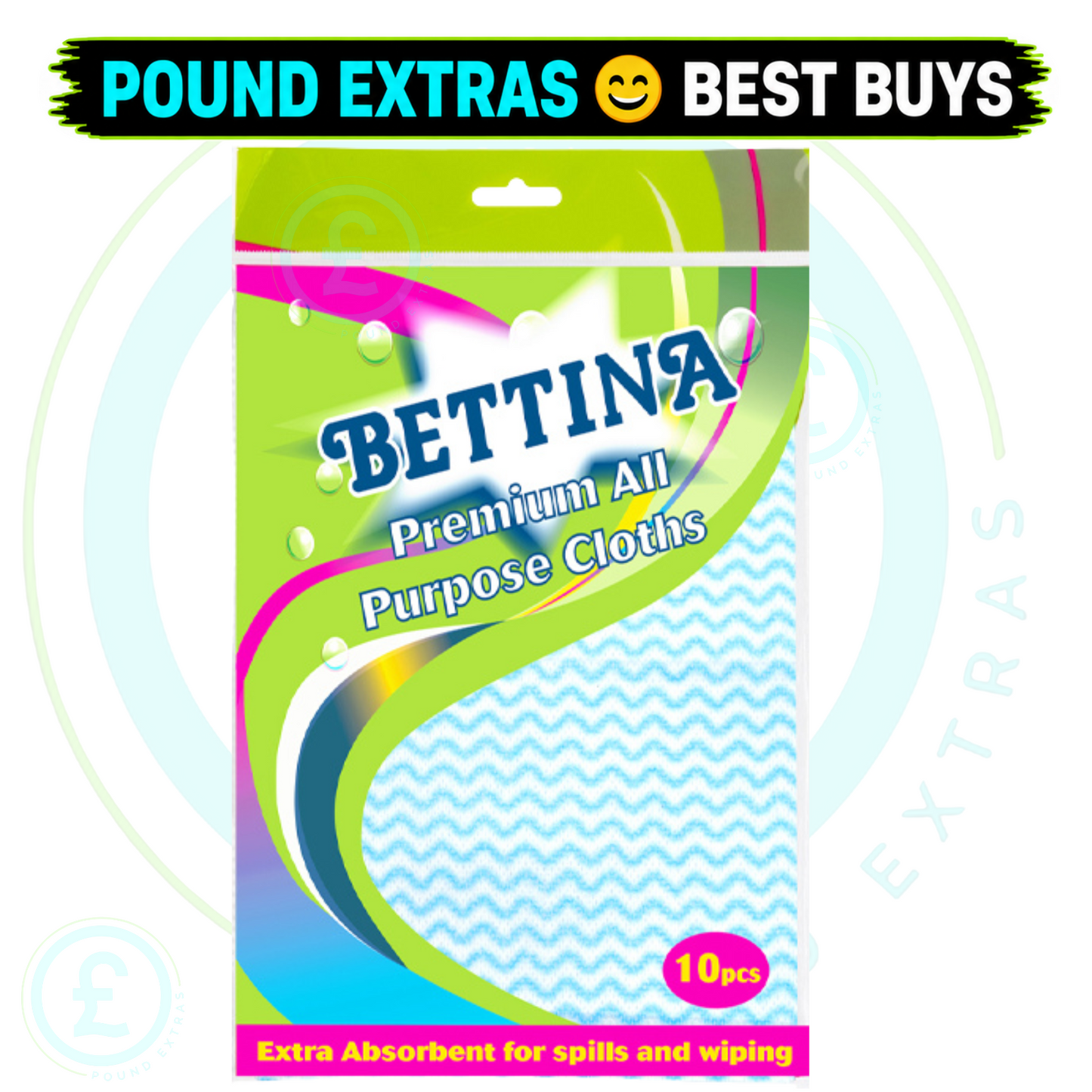 Cloths 40 Pack Bundle Super Absorbent Cleaning Bettina Premium All Purpose   1
