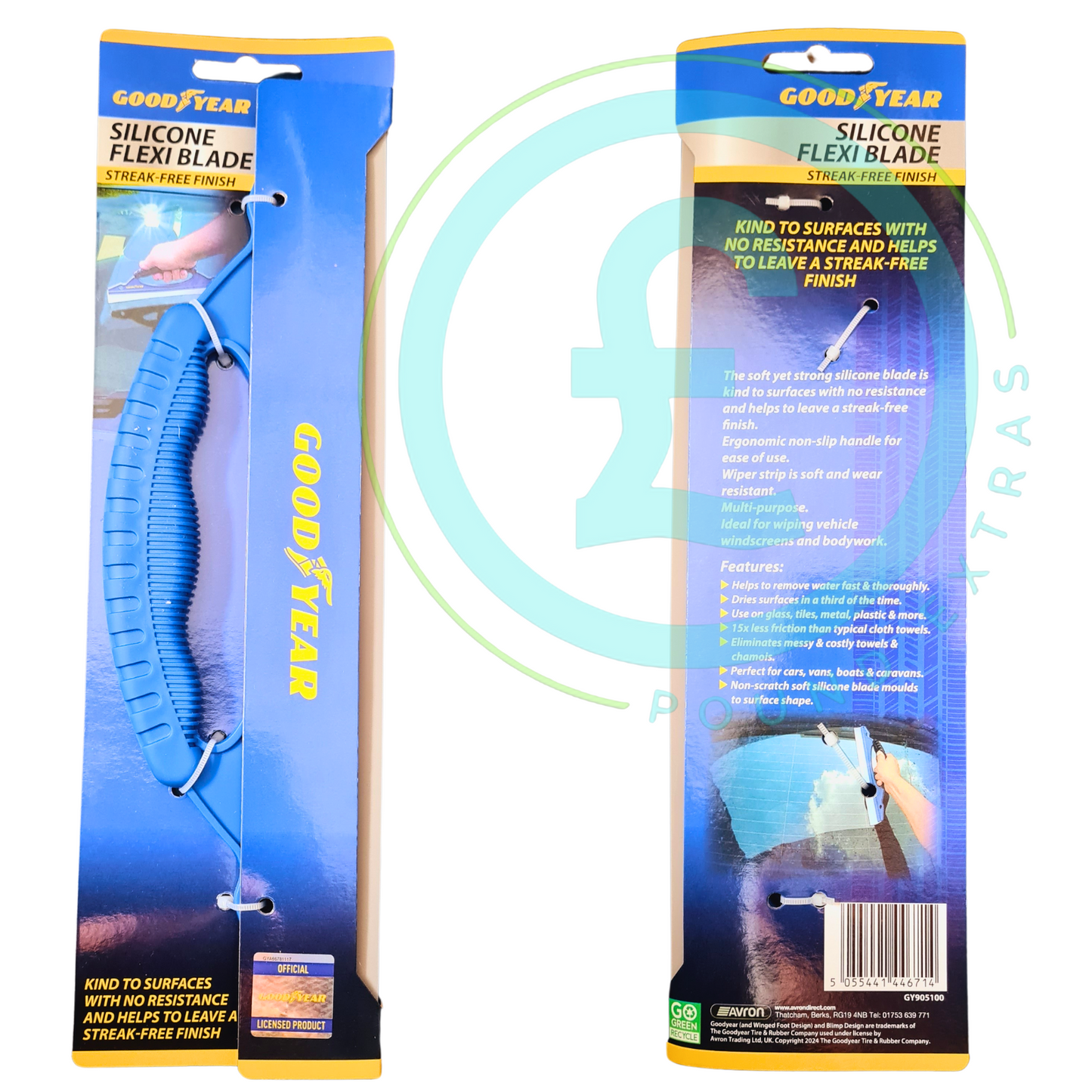 Goodyear Silicone Window Squeegee 30cm Flexible Blade Glass  & Car Cleaner4