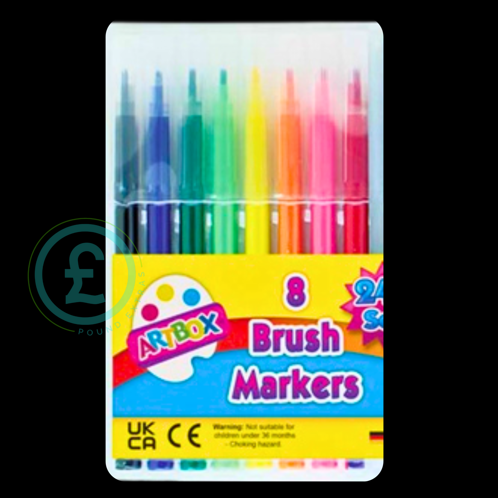  ️ Art box 24pc Colouring Pen Set Kids Brush Pens Fibre & Magic Markers Gifts4