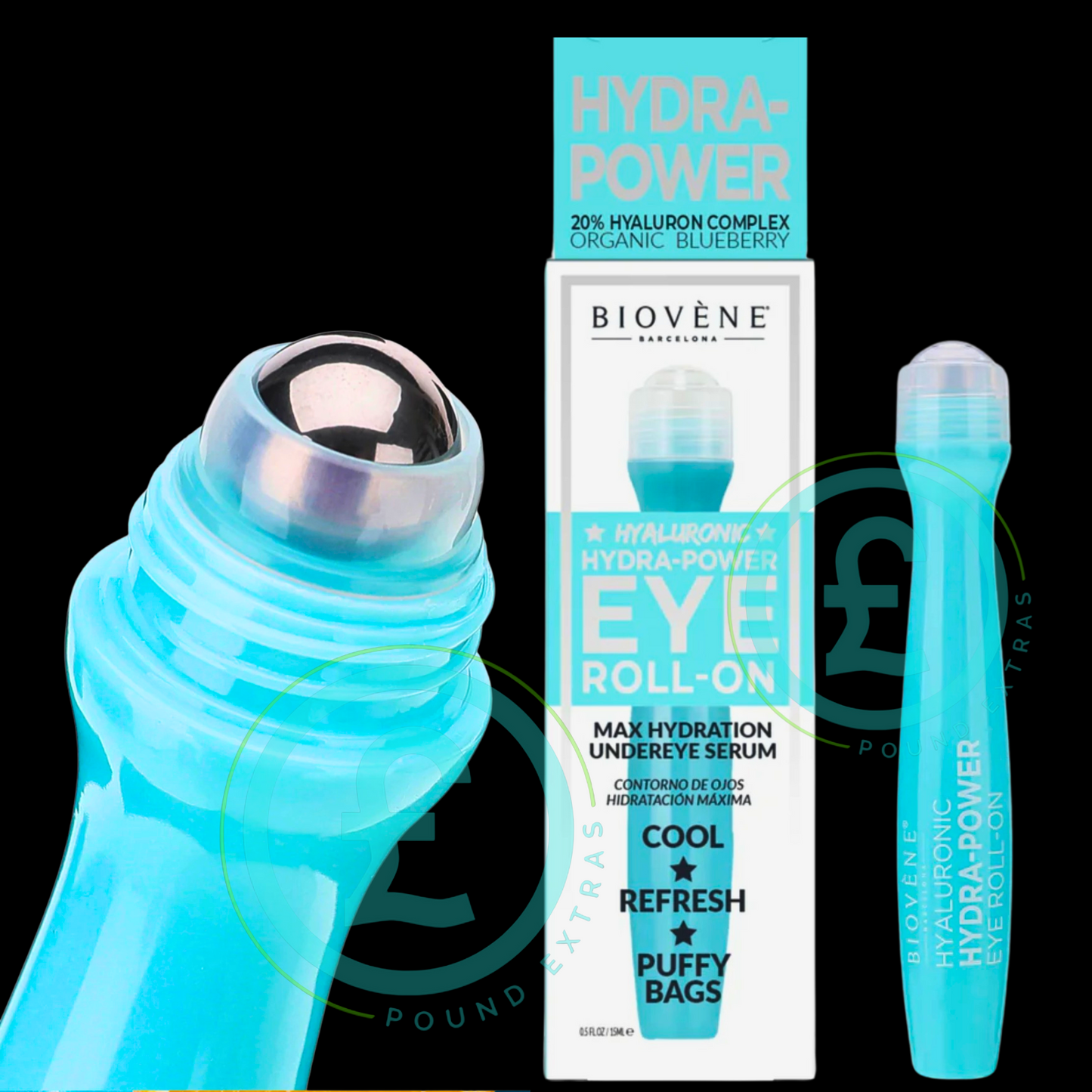 Biovène Eye Roll-On Hyaluronic Serum 15ml Anti Puffiness & Max Hydration Powwer0