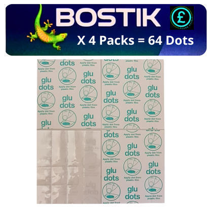 Bostik Blu Tack Sticky Glue Dots Invisible Fix   Removable glue dot 10mm No Mess3