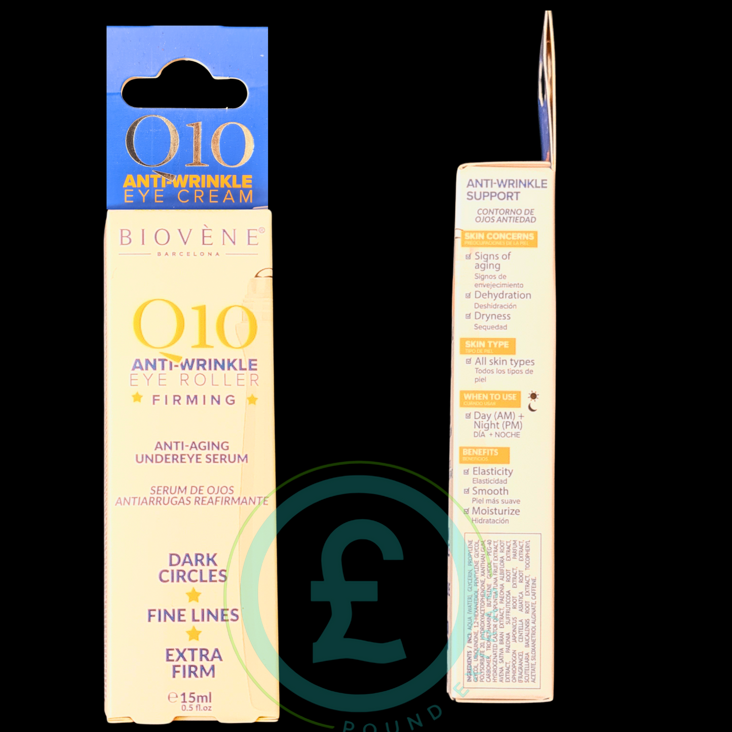 Eye Roller Anti Wrinkle Serum for Dark Circles & Puffy Eyes 15ml Biovene Q106
