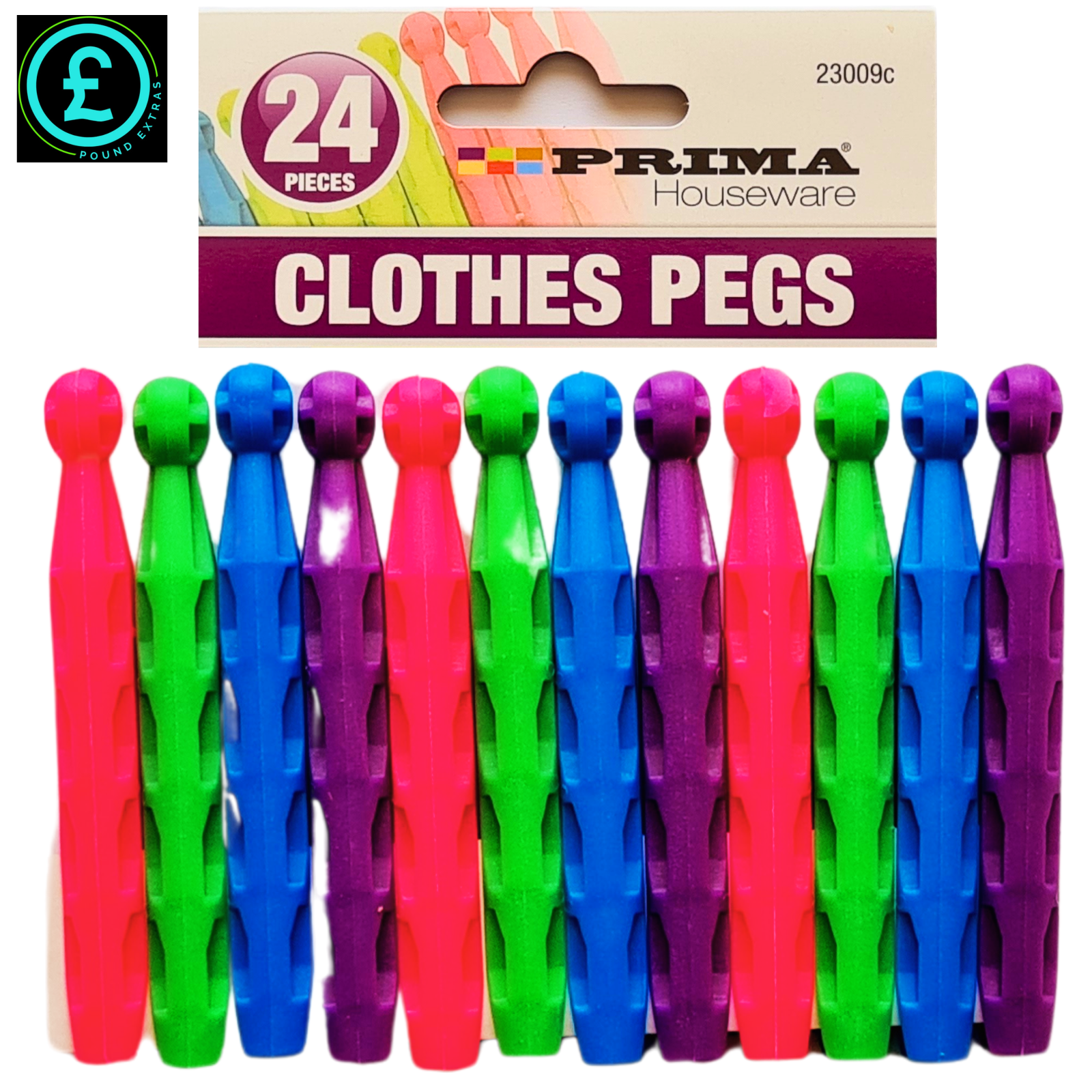 Plastic Clothes Pegs Strong Dolly Pegs 24 48 Pack Heavy Duty Washing Line Grips12