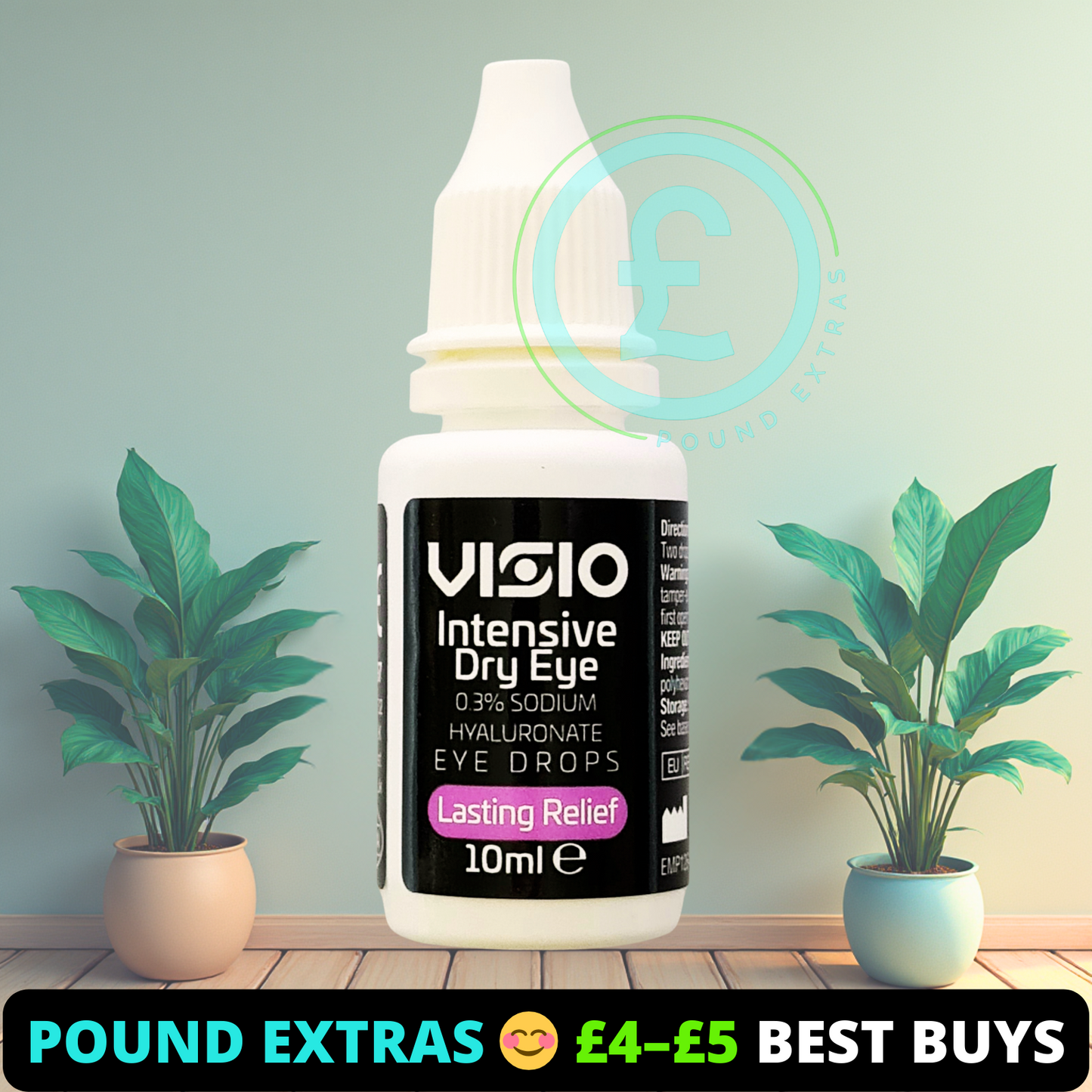 Intensive Eye Drops Dry Eyes Long Lasting Hydration Relief UK 10ml Vision Care1