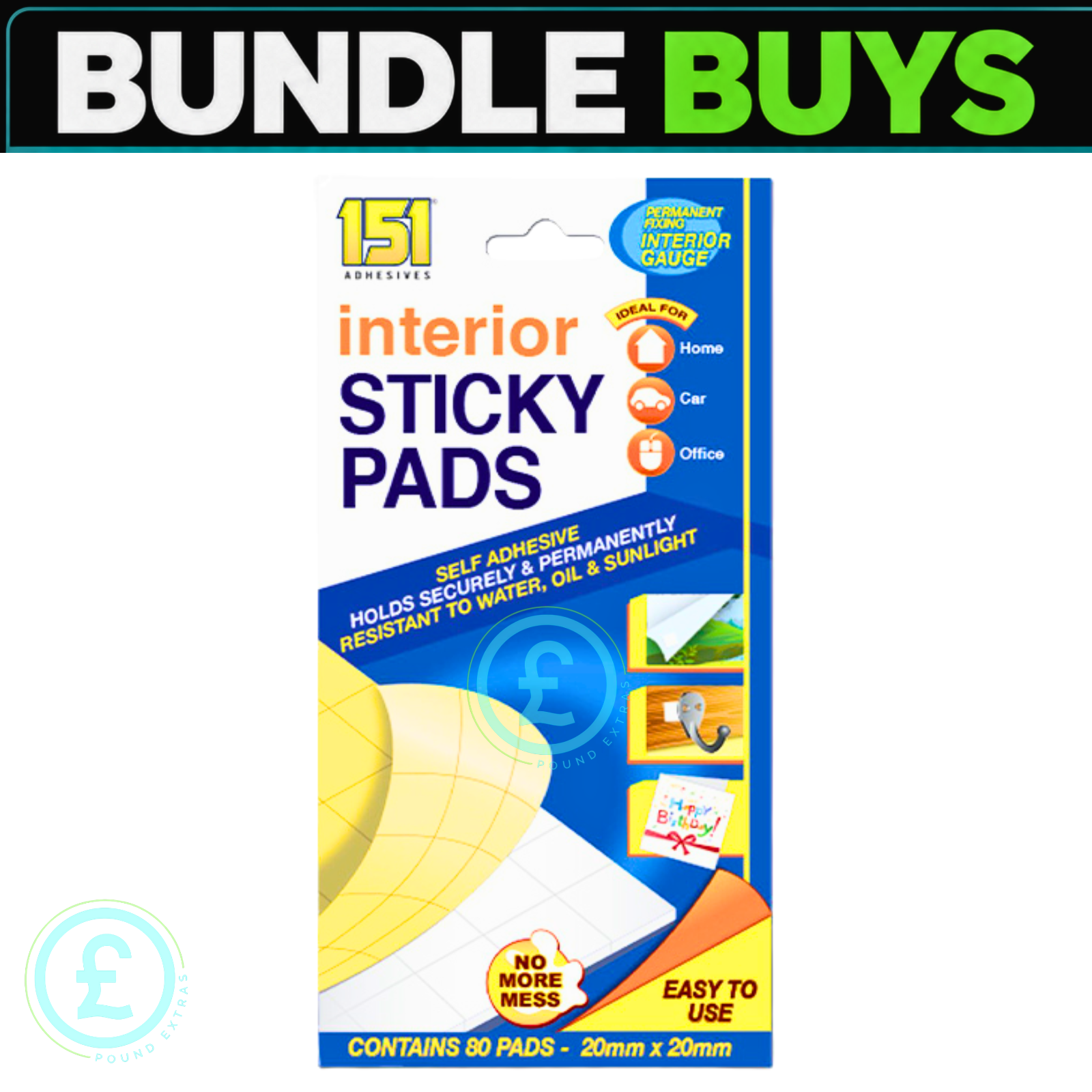 Sticky Pads 320 Pack Bundle Self Adhesive Double Sided Foam Pads Holds Securely4