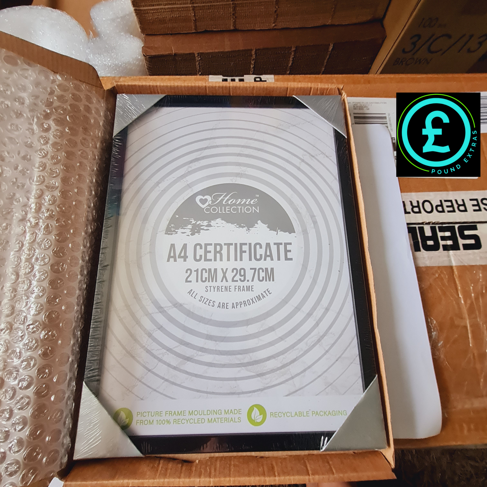 A 4 Black Photo Frame Certificate Document Award Picture Frame - 100% Recycled.1