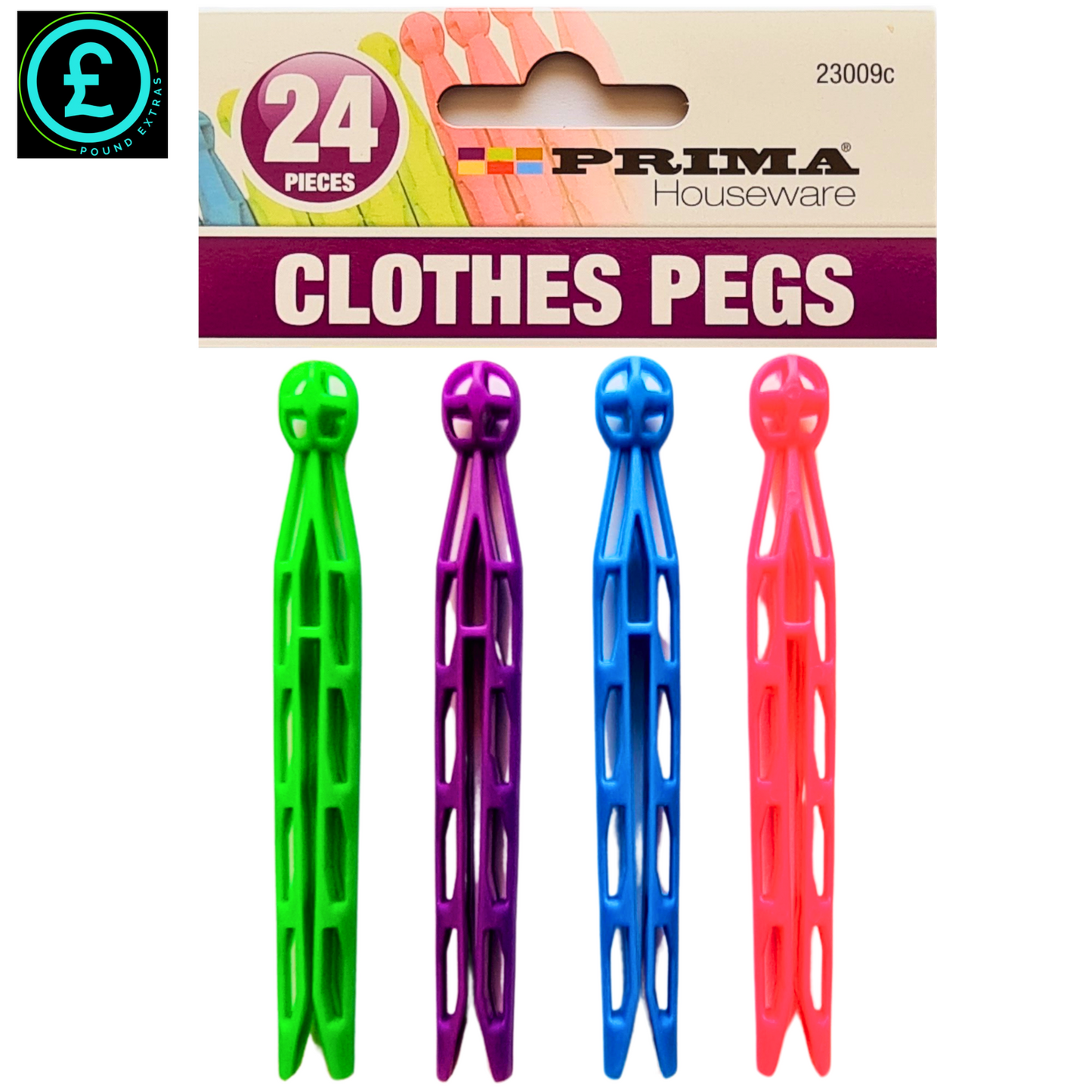 Plastic Clothes Pegs Strong Dolly Pegs 24 48 Pack Heavy Duty Washing Line Grips17