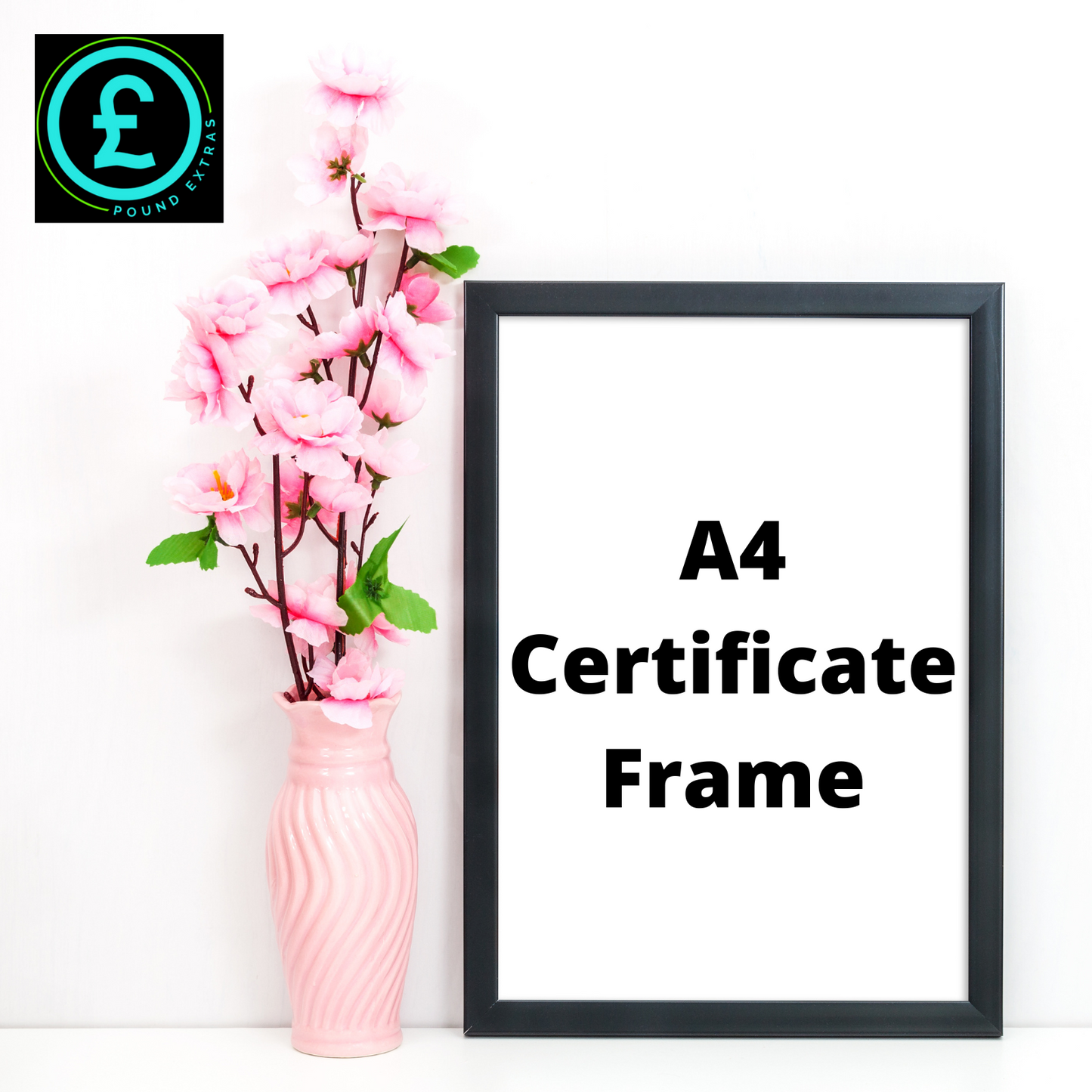 A 4 Black Photo Frame Certificate Document Award Picture Frame - 100% Recycled.0