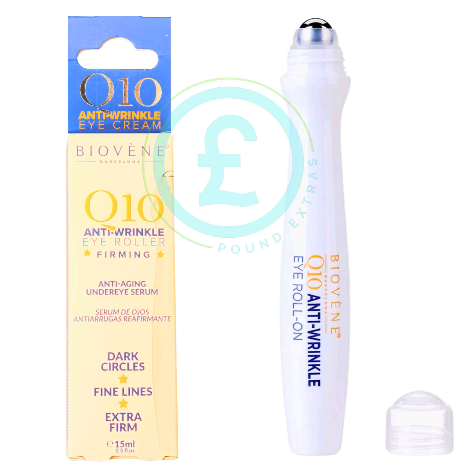 Eye Roller Anti-Wrinkle Serum for Dark Circles & Puffy Eyes 15ml Biovene Q100