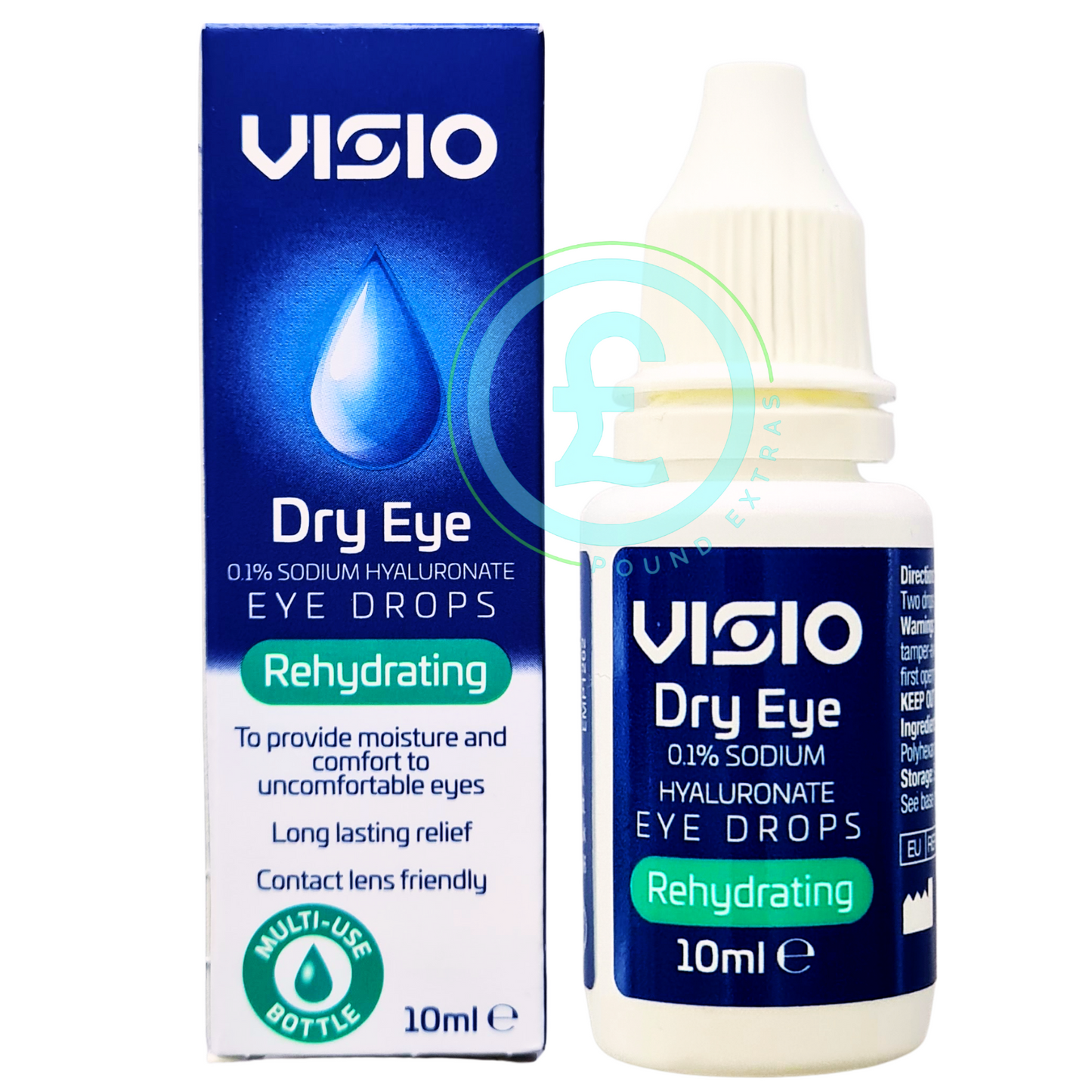 Dry Eye Drops Relief Rehydrating Lubricant 10ml Long Lasting Comfort UK0