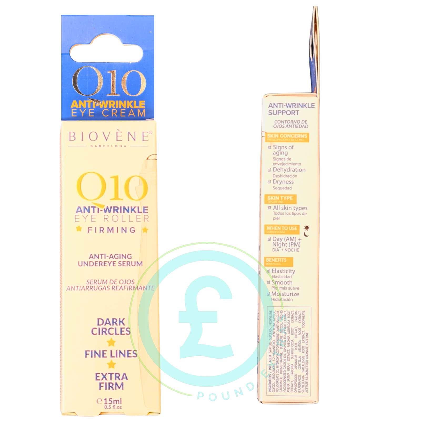 Eye Roller Anti Wrinkle Serum for Dark Circles & Puffy Eyes 15ml Biovene Q109