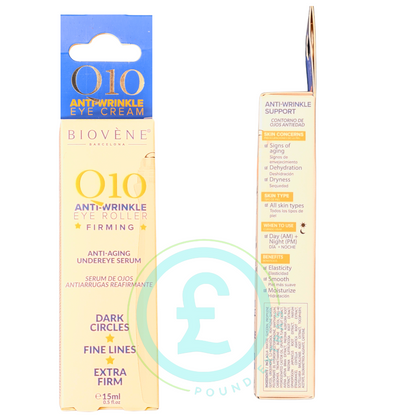 Eye Roller Anti Wrinkle Serum for Dark Circles & Puffy Eyes 15ml Biovene Q109