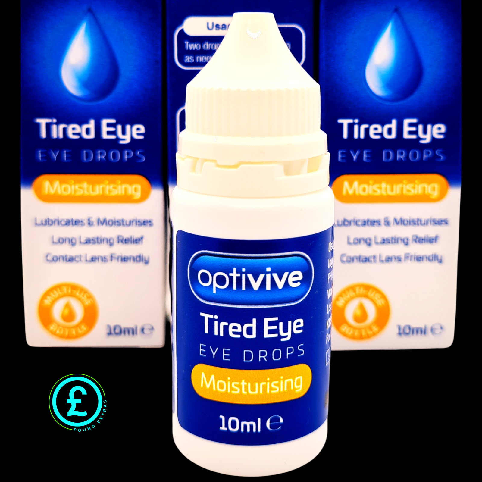 ❤️ POUND EXTRAS 😊 Eye Drops 10ml 💚 soothing relief for tired, dry or irritated eyes – moisturising hydration formula for daily comfort & freshness!