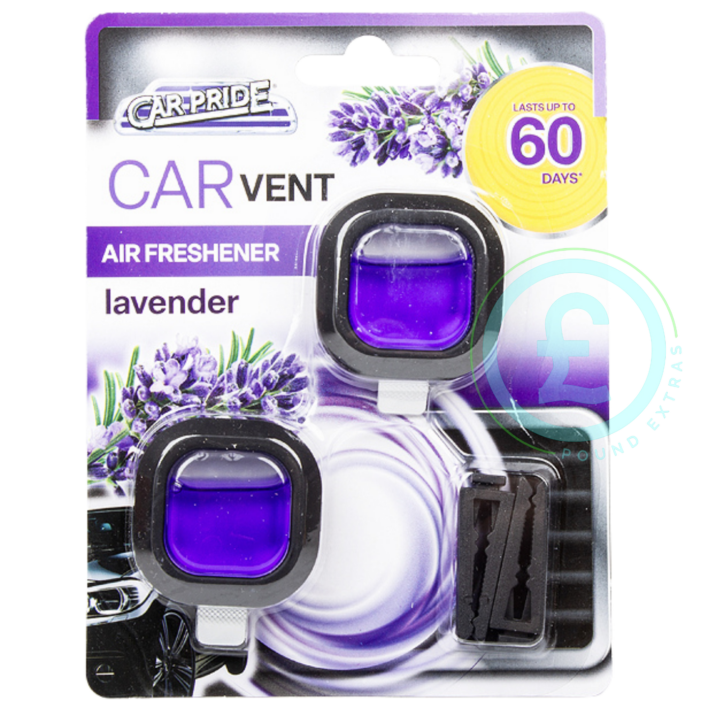 Car Vent Air Freshener Vanilla Cocoa Twin Pack Clip 60 Day Scent Long Lasting3