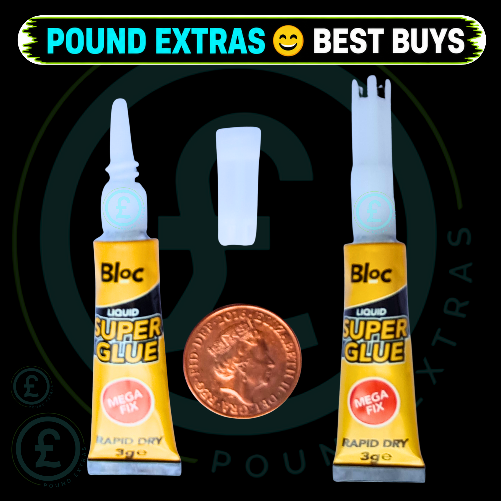 Super Glue Liquid 3g Tubes 5 Pack Bloc Fast Acting Strong Adhesive Bond DIY 9