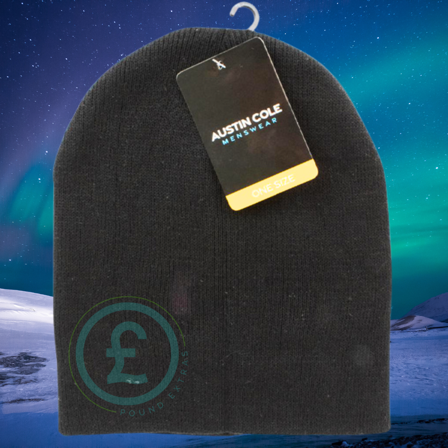❄️ Austin Cole Men’s Black Beanie Hat – Winter Warm Soft Knit Hat Gifts3
