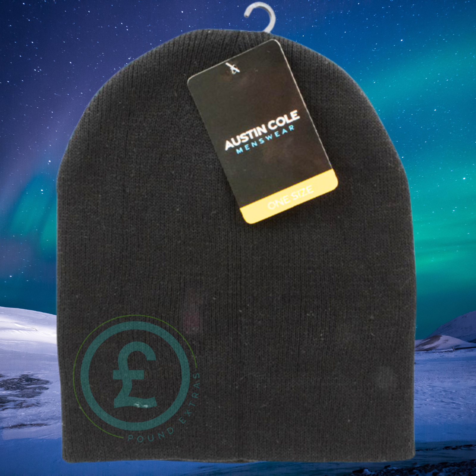 ❄️ Austin Cole Men’s Black Beanie Hat – Winter Warm Soft Knit Hat Gifts3
