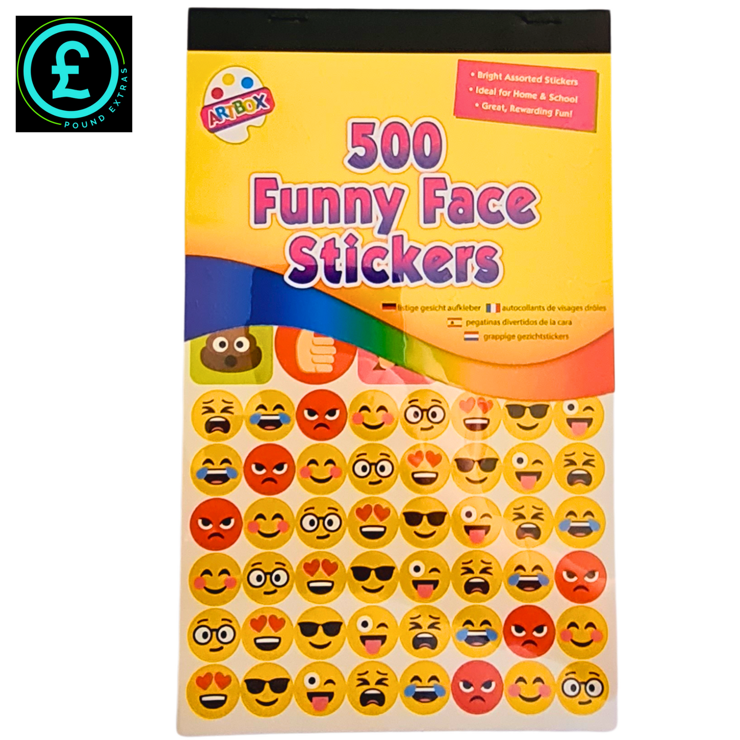 Funny Face Emoji Stickers Arts & Crafts Scrap-booking 500 Mixed Fun Stickers LoL4