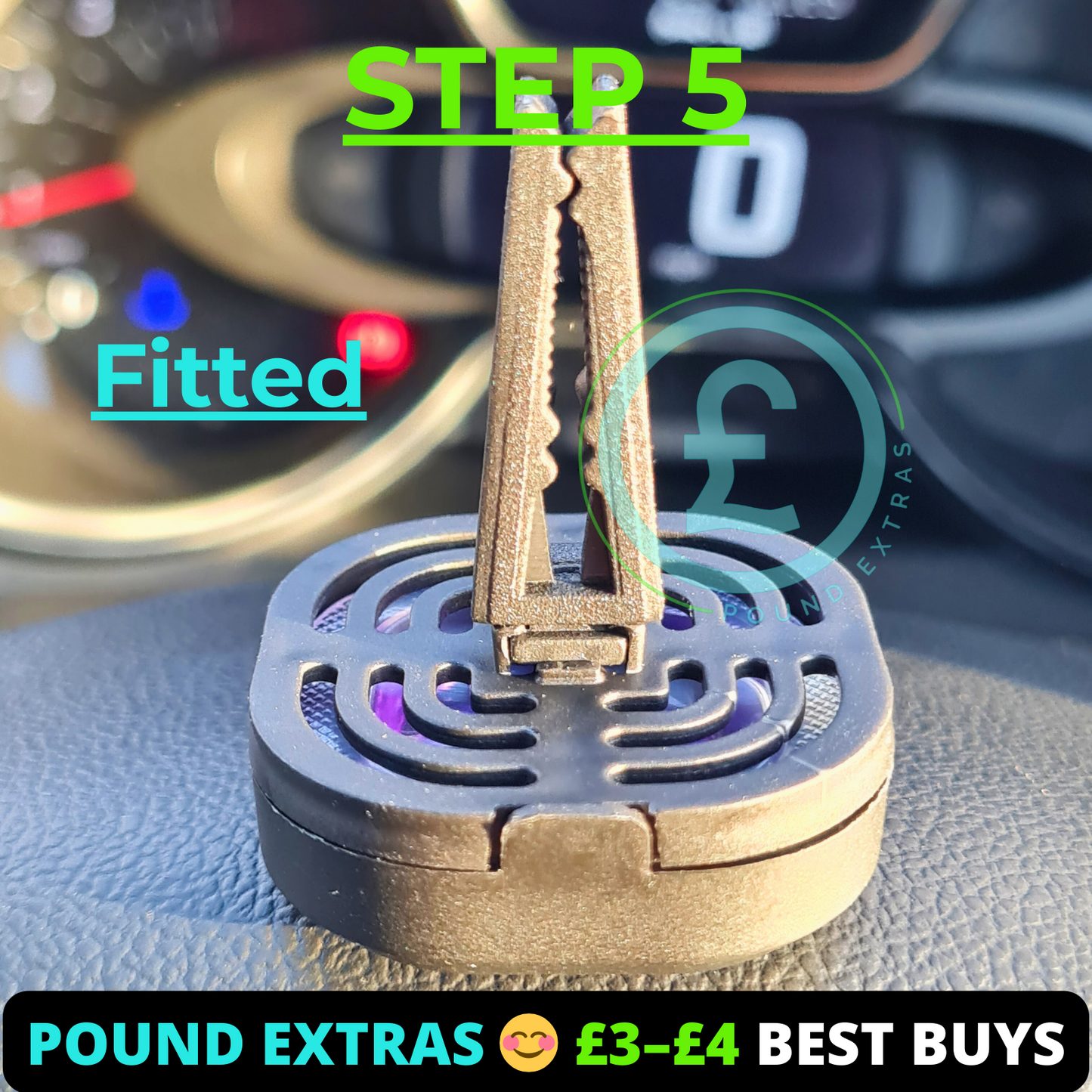 Car Air Freshener Vent Clip Lavender Twin Pack Long Lasting Odour Car Freshener7
