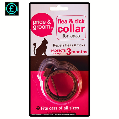 ❤️ POUND EXTRAS 😊 Cat Flea Collar 💚 protects against fleas & ticks up to 3 months – adjustable fit, gentle, effective & safe for cats of all sizes!