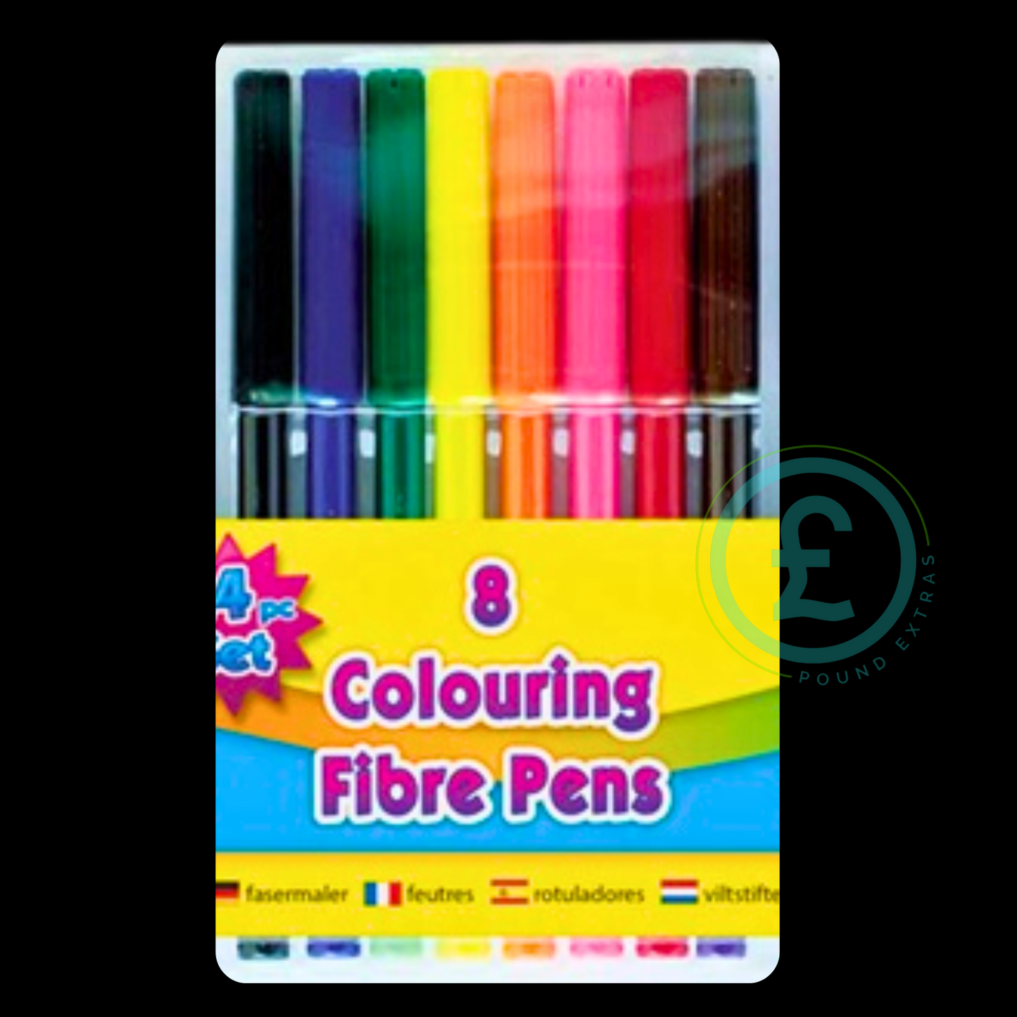  ️ Art box 24pc Colouring Pen Set Kids Brush Pens Fibre & Magic Markers Gifts6