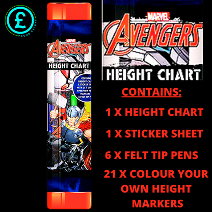Kids Gifts & presents MARVEL AVENGERS HEIGHT CHART 160  FELT TIP PENS   COLOURS3