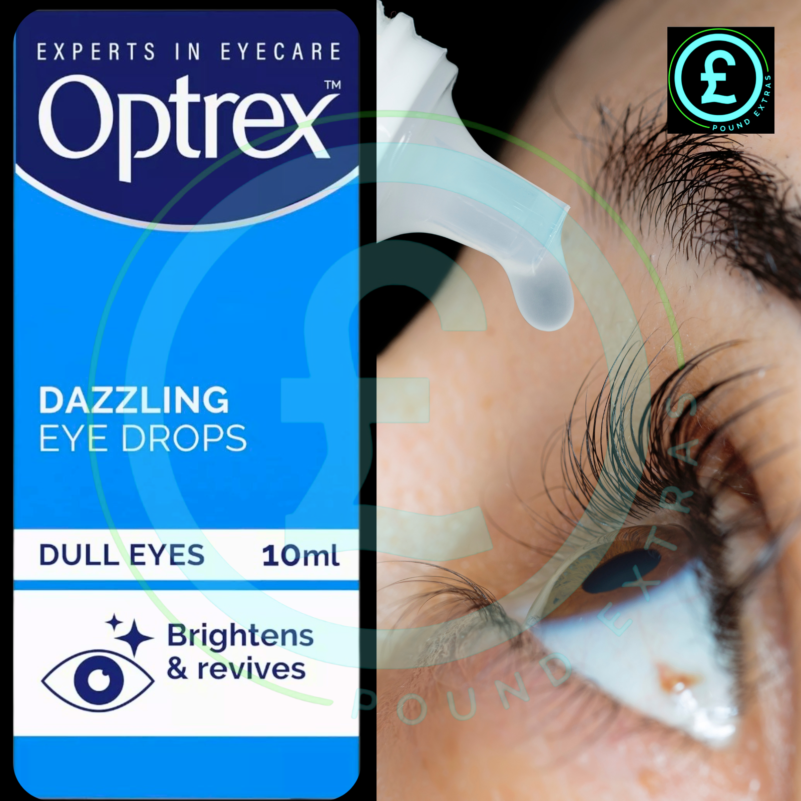 Optrex Dazzling Eye Drops for Dull Eyes, Brightens and Revives, 10ml Expert Care0