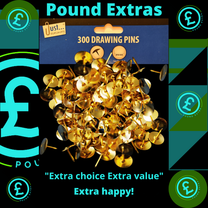 Drawing Pins 300 Pack Silver & Gold Push Pins Office School Craft ✏️