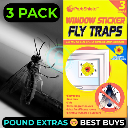Fly Catcher Window Flower Traps Stickers Bug Insect Killer Sticky Window Trap7