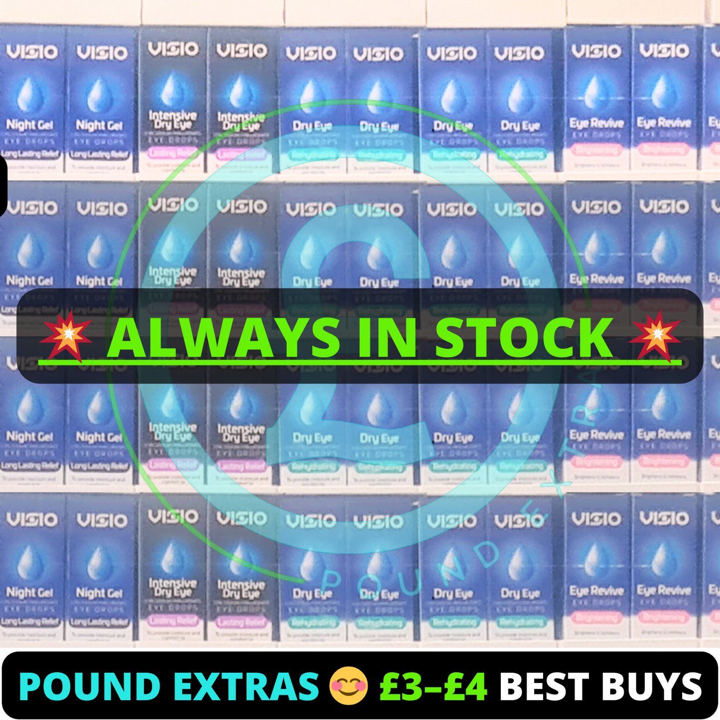 Eye Drops Dry Tired Eyes Moisturising Relief Lubricating Hypromellose 10ml UK8
