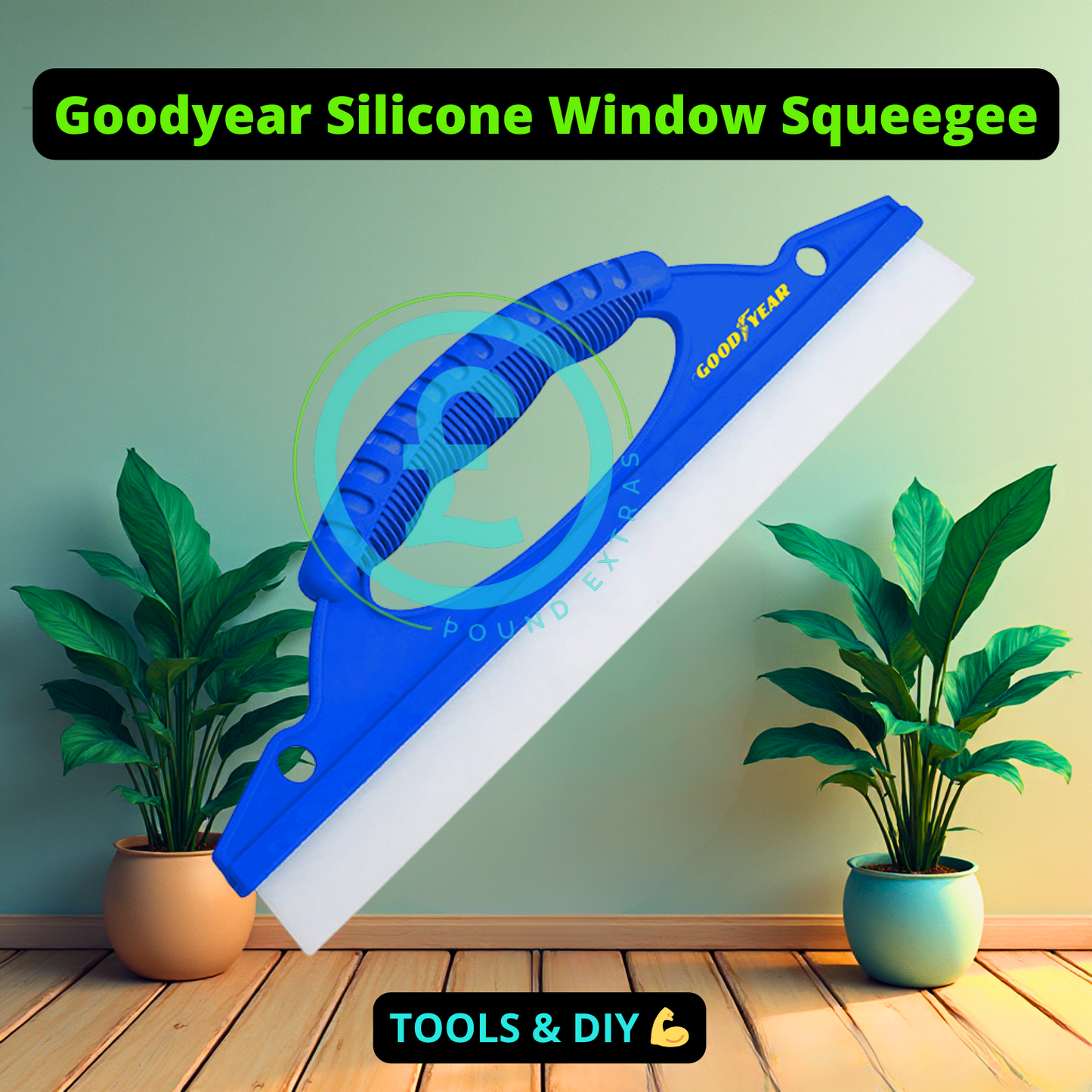 Goodyear Silicone Window Squeegee 30cm Flexible Blade Glass  & Car Cleaner0