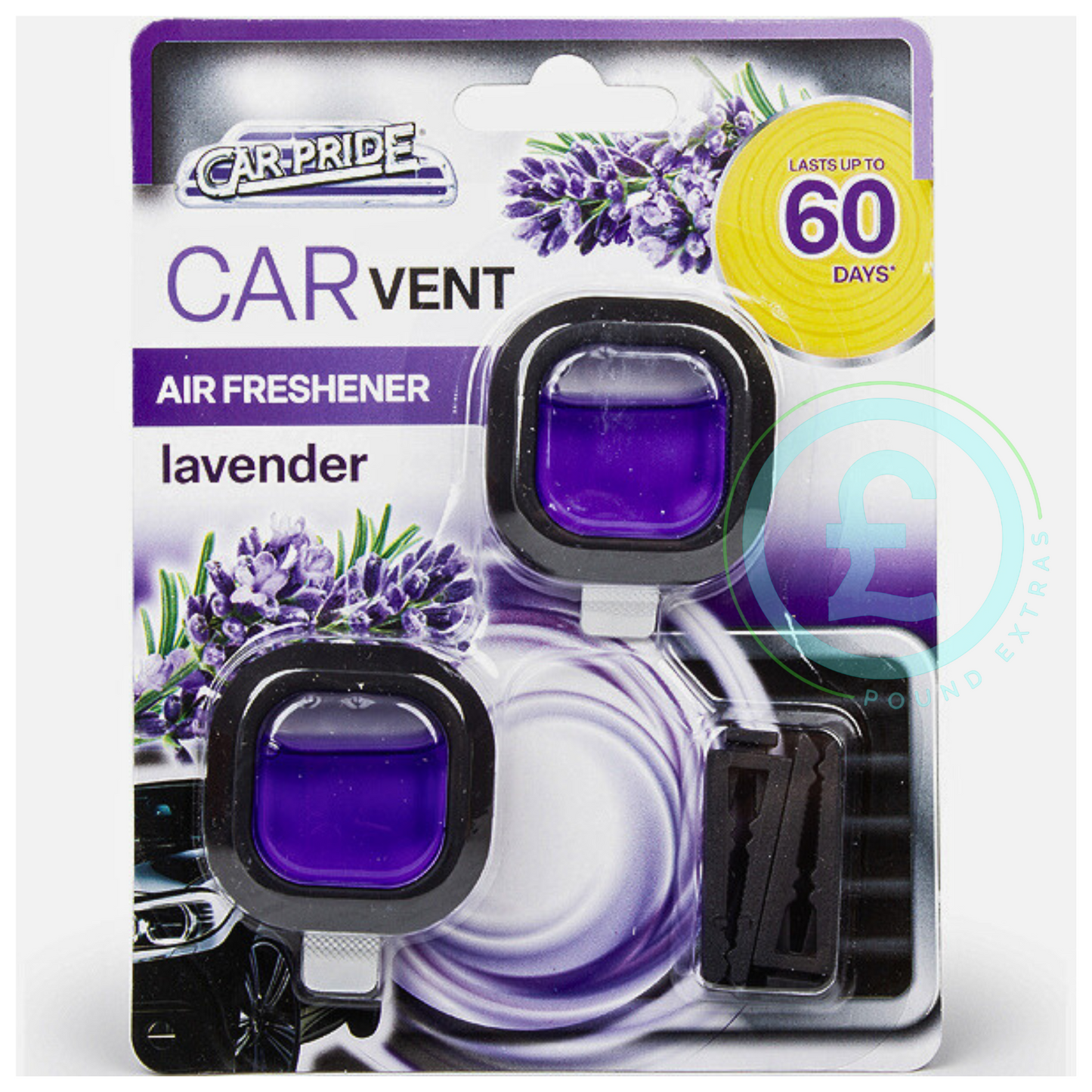 Car Vent Air Freshener Plug In 8 Pack Bundle Lavender 60 Days Fresh Car Van Taxi1