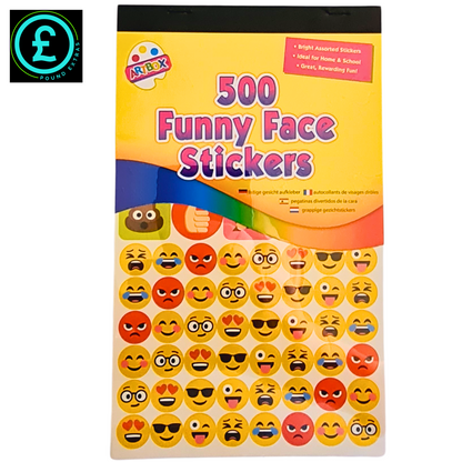 Funny Face Emoji Stickers Arts & Crafts Scrap booking 500 Mixed Fun Stickers LoL4