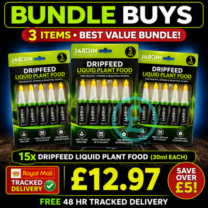 Drip Feed Liquid Plant Food X 15 Pack 30ml Auto Holiday Feeder For Pots Baskets0