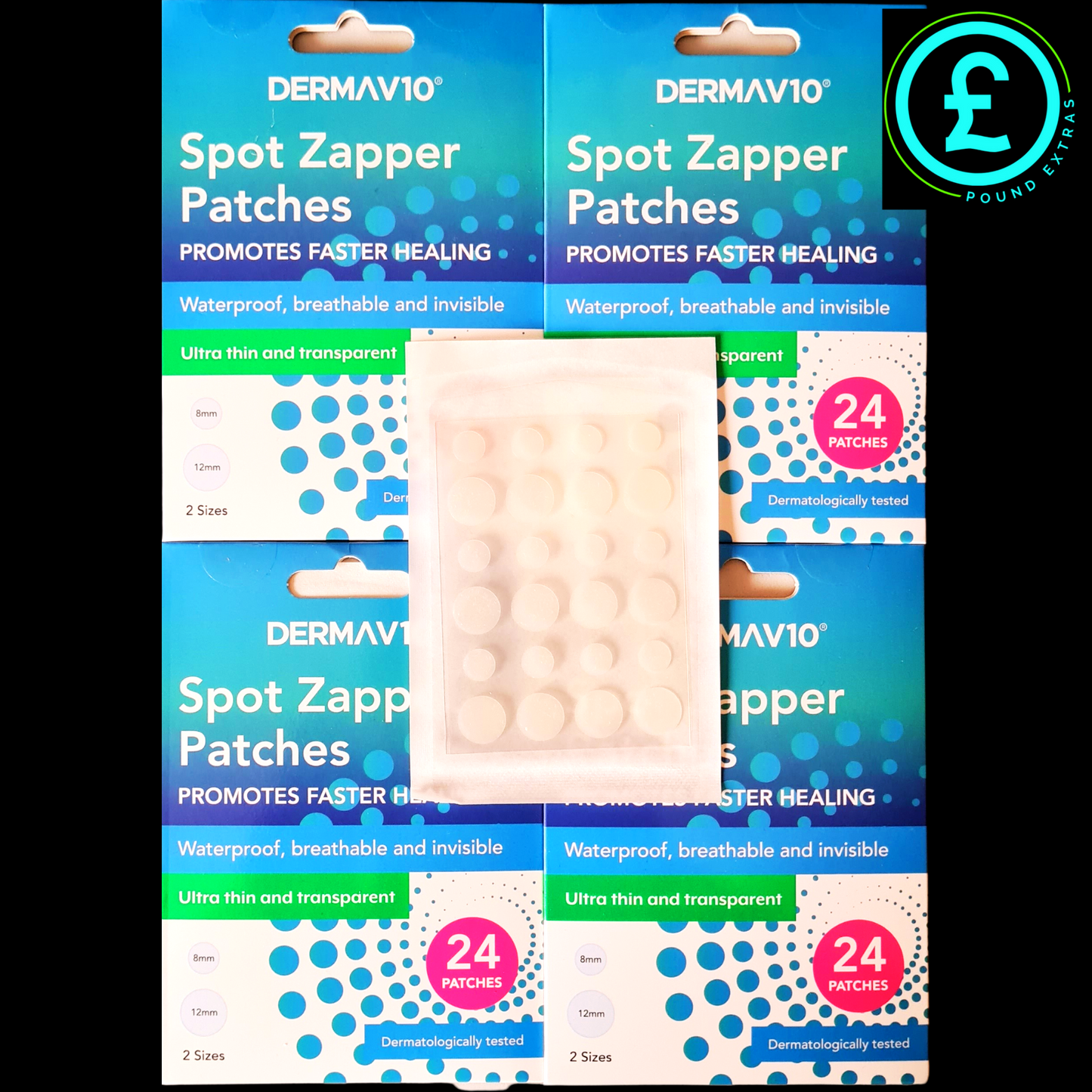 skin care Derma V10 Spot Zapper Patches Hydrocolloid Zit Acne Pimple Dot Sticker2