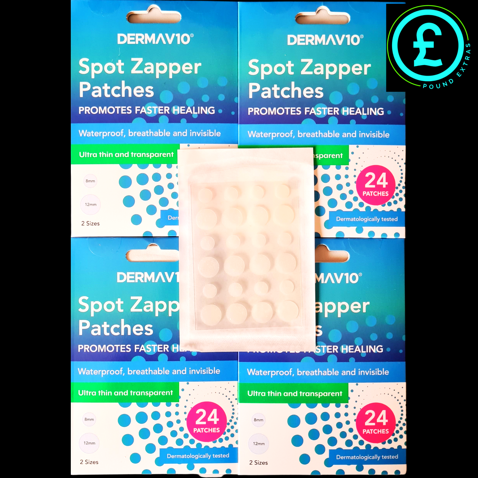 skin care Derma V10 Spot Zapper Patches Hydrocolloid Zit Acne Pimple Dot Sticker2