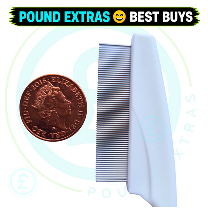 Nit Comb Fine Toothed Lice & Nits Remover Medisure Metal Teeth Kids Adults  ️4