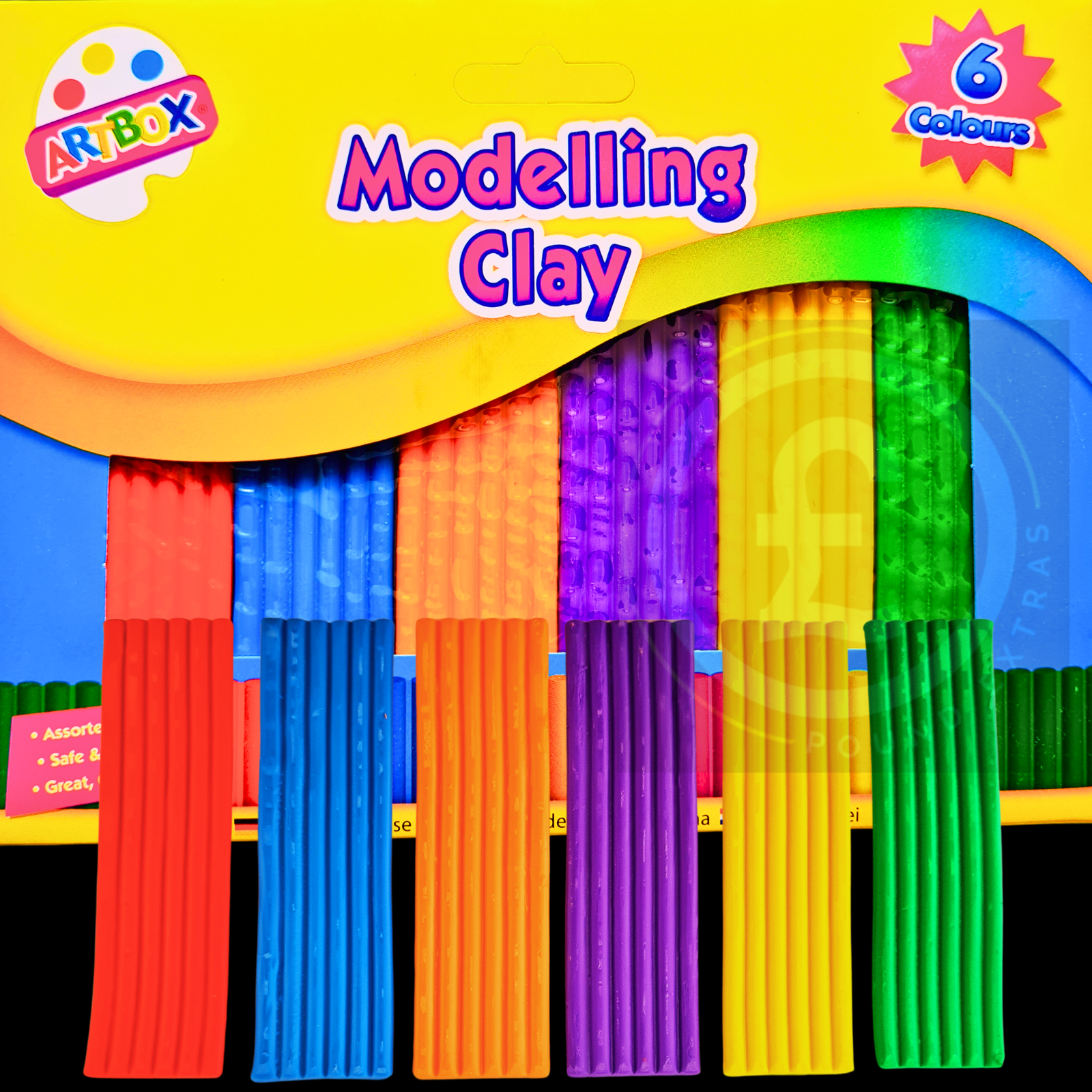 Plasticine Modelling Clay Small 6 Strips modelling Clay Crafting  Kids Art Gifts0
